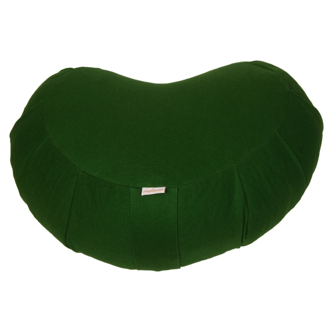 Meditation cushion Zafu ZEN Crescent BASIC with ZIP olive