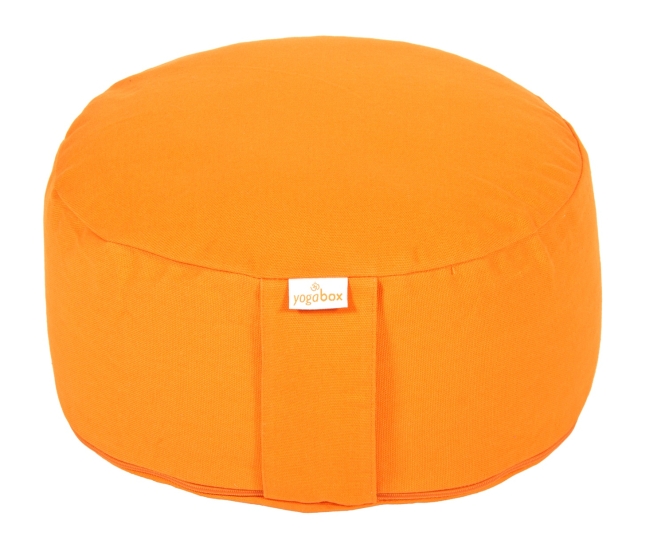 meditation cushion BASIC Buckwheat hulls | orange