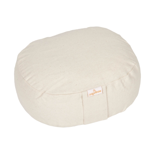 Yogilino® - travel meditation cushion mini oval BASIC natural