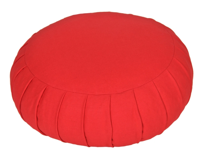 Meditation cushion / yoga cushion Zafu BASIC with ZIP red