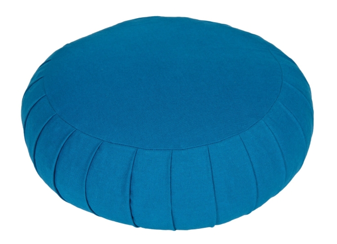 Meditation cushion / yoga cushion Zafu BASIC with ZIP petrol