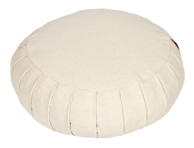 Meditation cushion / yoga cushion Zafu BASIC with ZIP natural