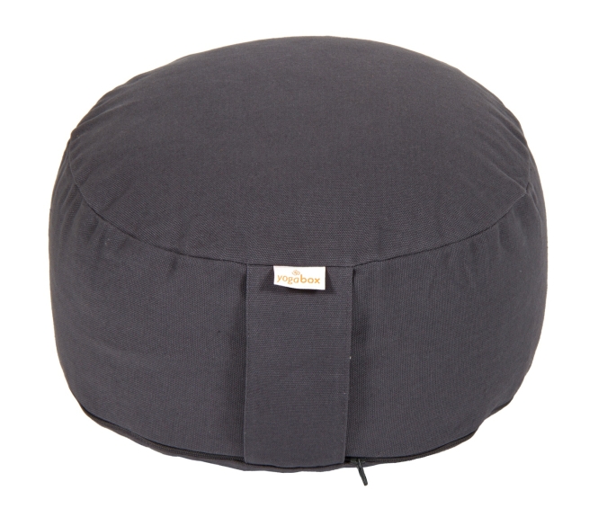 meditation cushion BASIC Buckwheat hulls | grey