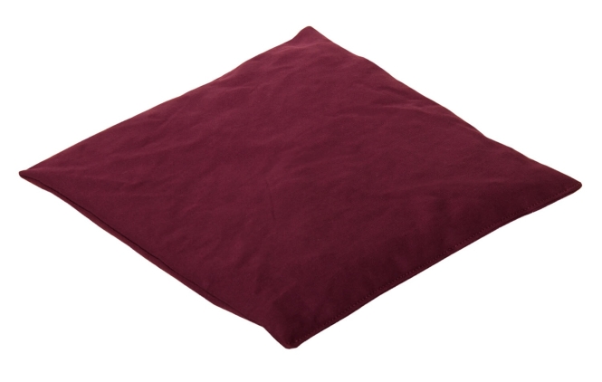 Cherry seed pillow 25 x 25 cm Made in Germany aubergine-coloured