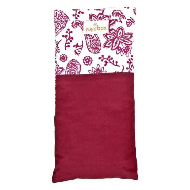 Eye pillow paisly aubergine / nature