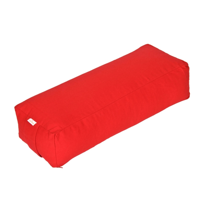 Square bolster - for yoga and pilates BASIC red