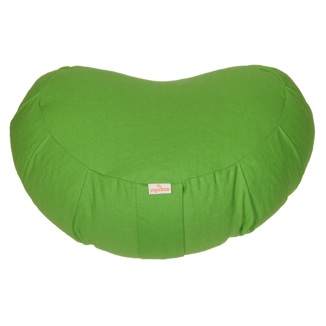 Meditation cushion Zafu ZEN Crescent BASIC with ZIP green apple