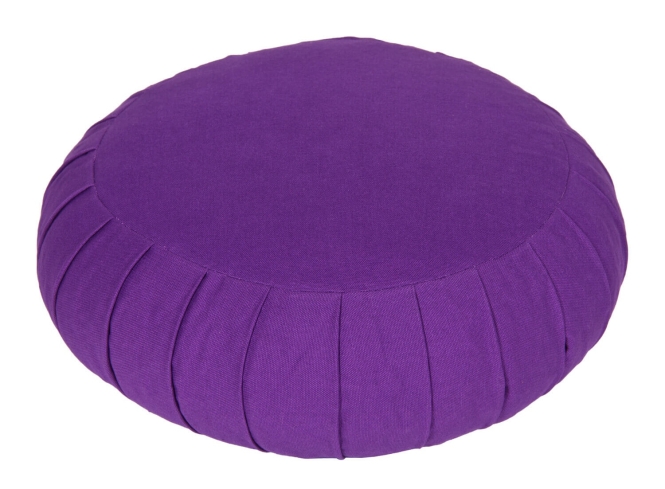 Meditation cushion / yoga cushion Zafu BASIC with ZIP purple