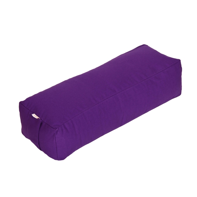 Square bolster - for yoga and pilates BASIC purple